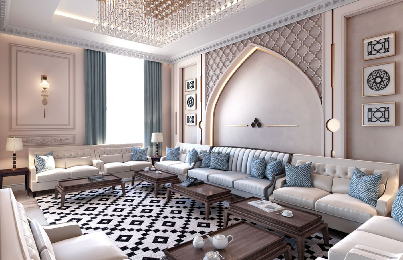 modern arabic majlis interior at dwajo